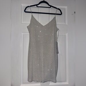 Macy's Shimmering Silver Dress